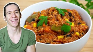 RECETTE QUINOA  One Pot Quinoa à la Mexicaine sain trop bon et super facile 🍅 [upl. by Lap613]