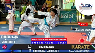 KARATE  FINALES  JDN Costa Rica MARTES 9 de JULIO [upl. by Derf]