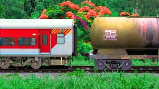 LHB RED DECOUPLING OIL TANKER WAGON  BUMPY RAILROAD  Train Simulator  Railwork  NTG GAMING [upl. by Analla]