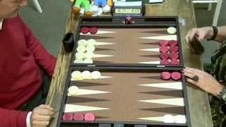 2014 Leuven Open Backgammon Last round to decide tournament winner [upl. by Purcell]