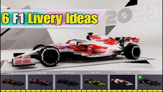 6 Original F1 2021 Livery Ideas  for MyTeam or Multiplayer part 2 [upl. by Glanville705]