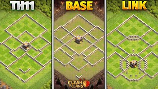 TOP 5 Town Hall 11 TH11 WarTrophyFarming Base Layout  Copy Link  Clash of Clans [upl. by Enyaw]