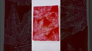 Quickest Botanical Gelli Print Ever Beginners Friendly🍁gelliprint botanical gelliplate leaves [upl. by Heidy605]