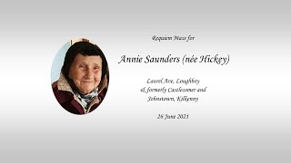 Requiem Mass for Annie Saunders Loughboy Kilkenny  Ballyragget Kilkenny 26 June 2021 [upl. by Llertnov]