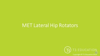 MET Post Isometric Relaxation Piriformis amp Lateral Hip Rotators [upl. by Anomar958]