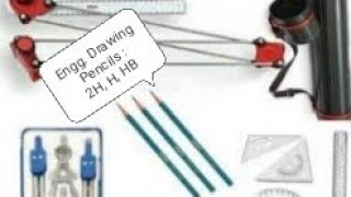 Types Of Engg Drawing Pencils H 2Hamp HBEngg Graphics [upl. by Kowal660]