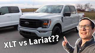 2023 Ford F150 XLT vs Lariat Black Appearance Package [upl. by Leunad]