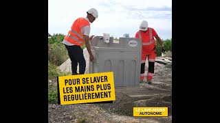 Hygiène sur les chantiers  Solutions mobiles bienetreautravail santéautravail [upl. by Isdnyl]