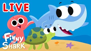 🔴 Finny The Shark Livestream  Kids Songs  Super Simple Songs copy [upl. by Akina791]