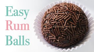 Easy Rum Balls Recipe  Goan Rum Balls Recipe  Easy Chocolate Rum Truffles Recipe [upl. by Aihsyak]