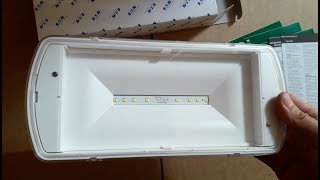 EATON SafeLite LED 27VA 2h IP42 SL2MNM42C2C3A Φωτιστικό ασφαλείας Λευκό [upl. by Aiuqat930]