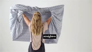 How To Fold A Fitted Sheet  Linen House [upl. by Eliga]