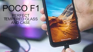 Poco F1 Perfect Tempered Glass  Case Combo [upl. by Naujtna]