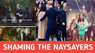 PRINCE HARRY amp DUCHESS MEGHAN DISPLAY PDA WHILE ATTENDING ARCHEWELL HOLIDAY PARTY 🥳 2023 [upl. by Platto152]