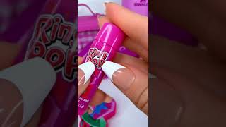 Ring pop chapstick and keychain to hold your lip balm asmr lipbalm lipcare unboxing [upl. by Adnahsed]