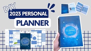 How to Make Your Own 2023 Personal Planner  DIY Planner with FREE TEMPLATE using Canva [upl. by Gruber]