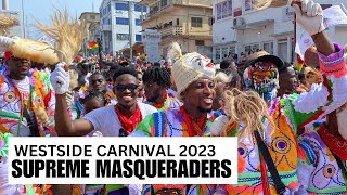 Supreme Masqueraders Westside Carnival 2023 Day One Super Performance  Pt1 [upl. by Kerin]