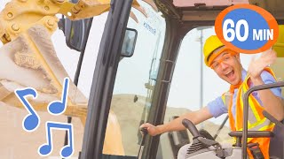 Im an Excavator  Brand new 1 Hour BLIPPI Educational Songs For Kids Compilation [upl. by Navetse]