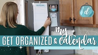 KITCHEN ORGANIZATION 💙 Do It On A Dime 2018 Calendar amp Command Center [upl. by Rue130]