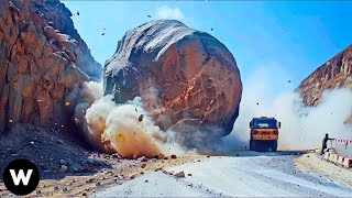 Most Shocking Massive Catastrophic Rockfalls amp Landslides Caught On Camera [upl. by Kreitman]