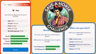 HOW TO COMPLETE THE SAVE A HORSE CHALLENGE  buy 5 horses  Bitlife [upl. by Anastase157]