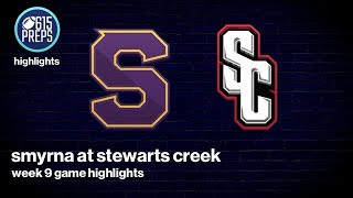 TSSAA Football Highlights Stewarts Creek 21 Smyrna 0 [upl. by Sueahccaz]