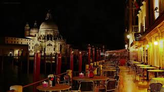 Romantic Dinner at Restaurant in Venice  Italian Restaurant Ambience with Jazz Music Saxophone [upl. by Halludba]