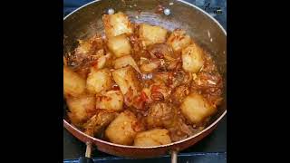 Simple Pork Fry Recipe  Short Video [upl. by Basilius]