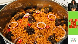 ✅NIGERIAN JOLLOF RICE Recipe WITH ACCURATE MEASUREMENTS  EASY STEP BY STEP GUIDE FOR BEGINNERS [upl. by Ellahcim233]