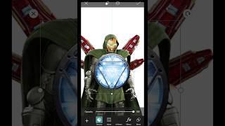 doctordoom  iron man fusion art 🎭 videos marvel picsart ironman doctorrdoom [upl. by Eemia742]