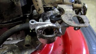 Sears Craftsman 21quot Lawn Mower Carburetor Cleaning Craigslist Find  Part II  March 29 2014 [upl. by Alrep]