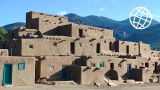 Taos Pueblo amp Adobe Churches on the High Road to Taos New Mexico Amazing Places [upl. by Ardnasxela597]