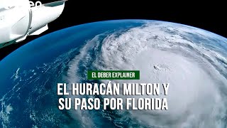 EL DEBER EXPLAINER  El huracán Milton pasó por Florida [upl. by Ynelram]