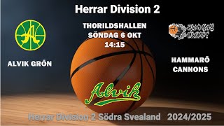 DIV 2 Alvik Basket  Hammarö Cannons 22 [upl. by Husha688]