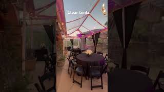 Clear tents for rent tent tents tentsetup partytent fiesta [upl. by Anerec]