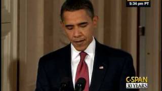 Pres Obamas First Press Conference [upl. by Angela]