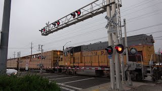 UPY 677 Port Local Zinfandel Dr Railroad Crossing Rancho Cordova CA [upl. by Annavoeg952]