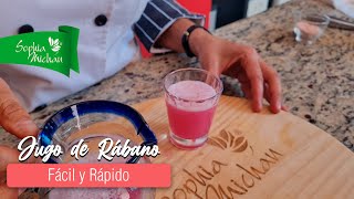 Jugo de Rábano  Fácil Rápido y MUY DELICIOSO 🥕🔥 [upl. by Aek643]