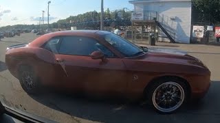 Dodge Hellcat on slicks vs Explorer ST [upl. by Ofloda]