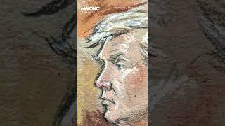 See Trump courtroom sketches from federal indictment [upl. by Eigroeg470]