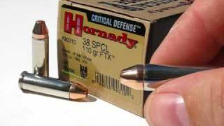 Snub Expansion Test  Hornady 110 Gr Critical Defense JHP [upl. by Salamanca976]