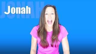 Name Game Song JONAH  Learn to Spell the Name JONAH  Pattys Primary Songs [upl. by Elleoj]