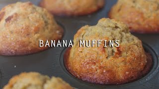 BEST Banana Muffins Recipe [upl. by Ahsilad]