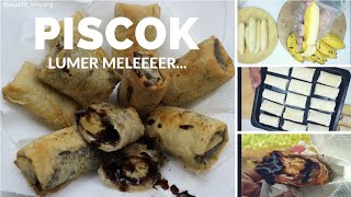 Cara Membuat Piscok Lumer Meler dari Selai Coklat Homemade  Tips Stock Frozen Piscok [upl. by Mihsah]