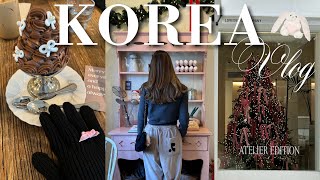 【韓国vlog】最新202312 冬の極寒韓国旅行 ソウルでクリスマスムードを楽しむショッピング＆おすすめグルメ購入品紹介金額公開狎鴎亭聖水カロスキル漢江鎮安国景福宮明洞東大門 [upl. by Narruc]