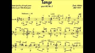 John Williams  Tango Opus 165 No 2 Albéniz Music Score [upl. by Raddy458]