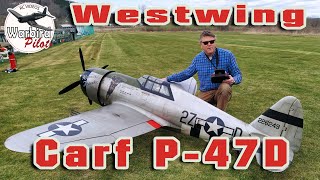 Carf P47 Razorback at Westwings spring flyinn [upl. by Wack930]