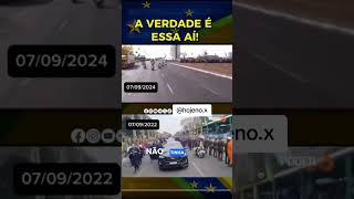 Bolsonaro atraiu multidão Lula público menor Popularidade 🤔 7deSetembro Bolsonaro Lula [upl. by Halladba]