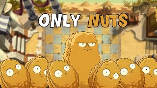 Can you beat Plants Vs Zombies WITH ONLY NUTS [upl. by Hceicjow]