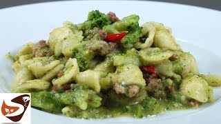 Pasta con broccoli e salsiccia – Facile Veloce e gustosa – Primi piatti [upl. by Ellemac778]